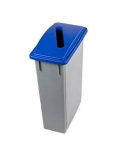 Contenitore Office 90Lt + Coperchio blu per CARTA 102205 Medial PATTUMIERE E BIDONI
