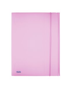 Cartella 3L c/elastico PPL PASTEL lilla f.to utile 24x33cm Favorit 400116602 FAVORIT CARTELLINE A TRE LEMBI PLASTICA