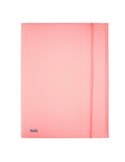 Cartella 3L c/elastico PPL PASTEL rosa f.to utile 24x33cm Favorit 400116603