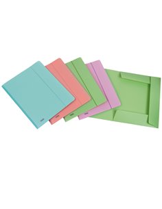 Cartella 3L c/elastico PPL PASTEL colori ass. f.to utile 24x33cm Favorit 400115580