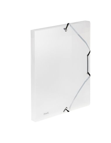 Cartella 3L C/elastico trasparente LUMINA 24x32 D 2,5cm Favorit 400116647 FAVORIT CARTELLINE A TRE LEMBI PLASTICA