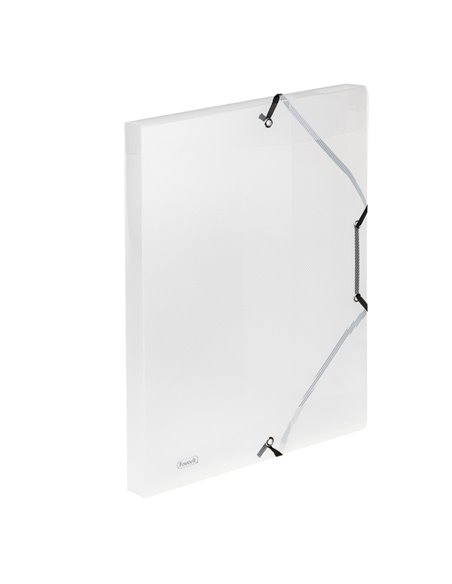 Cartella 3L C/elastico trasparente LUMINA 24x32 D 2,5cm Favorit 400116647 FAVORIT CARTELLINE A TRE LEMBI PLASTICA