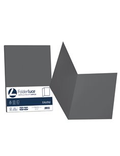 50 cartelline semplici LUCE 200gr 25x34cm grafite FAVINI A504664 FAVINI CARTELLINE SEMPLICI