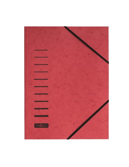 Cartellina rossa con elastico in cartoncino A4 PAGNA 24001-01 PAGNA CARTELLE CON ELASTICO