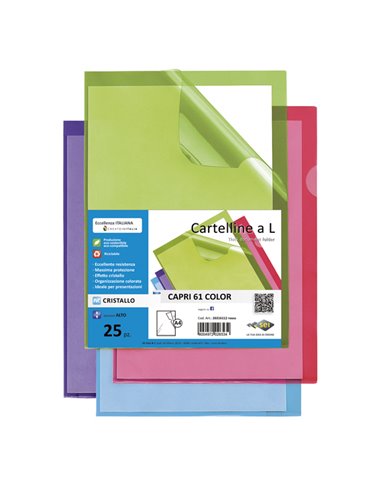 25 cartelline a L lilla CAPRI 61 color sei rota 26316118