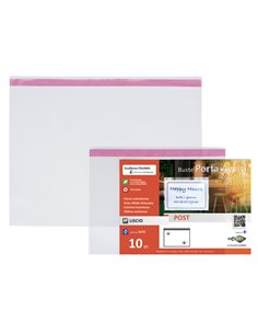 10 buste porta avvisi orizzontali POST A4 - 30x22 cm SEI ROTA 410030 SEI ROTA BUSTE PER USI DIVERSI E DEDICATI