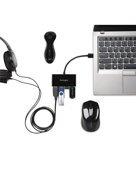 Hub 4 porte USB 3.0 UH4000 - nero - Kensington K39121EU KENSINGTON HUB