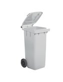 Bidone carrellato 120Lt bianco per raccolta differenziata 1/120/5-BIL