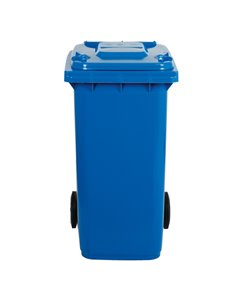Bidone carrellato 120Lt blu per raccolta differenziata 1/120/5-BLB Mobil Plastic PATTUMIERE E BIDONI