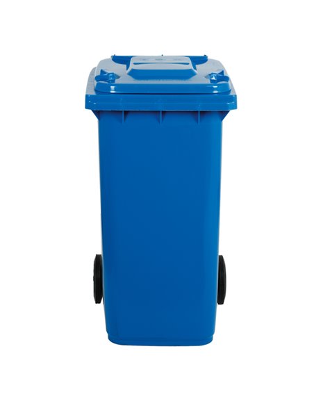 Bidone carrellato 120Lt blu per raccolta differenziata 1/120/5-BLB Mobil Plastic PATTUMIERE E BIDONI