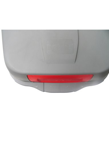 Bidone mobile Cento Push 100Lt grigio c/coperchio rosso per raccolta diff. 100P/GRC-ROB Mobil Plastic PATTUMIERE E BIDONI