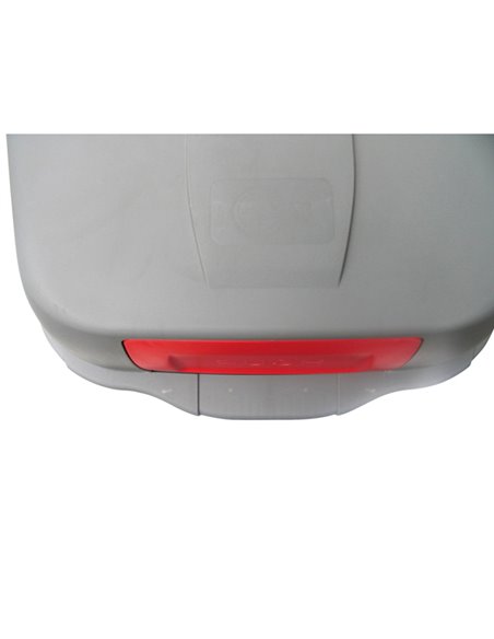 Bidone mobile Cento Push 100Lt grigio c/coperchio rosso per raccolta diff. 100P/GRC-ROB Mobil Plastic PATTUMIERE E BIDONI