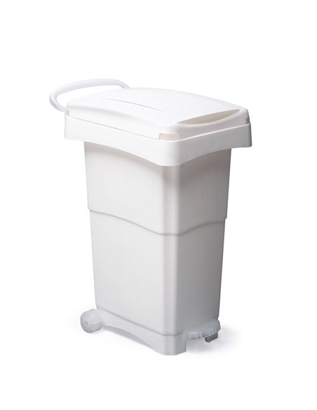 Bidone mobile 80Lt a pedale bianco per raccolta differenziata 151/BIL Mobil Plastic PATTUMIERE E BIDONI