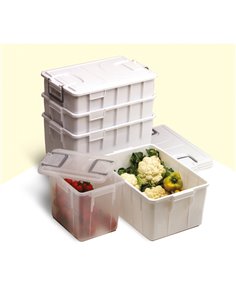 Contenitore con coperchio 60Lt bianco Foodbox 143/60-BIM Mobil Plastic CONTENITORI MULTIUSO 2