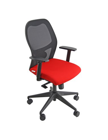 Seduta operativa Hubble Pro Memory rosso con braccioli regolabili HUHUPM/BR/IR Unisit SEDUTE OPERATIVE