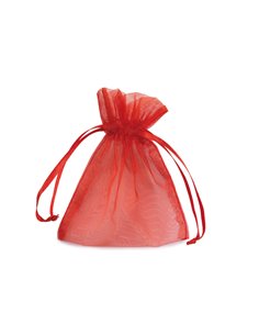 20 Sacchetti organza Milly 8,5x10cm rosso UL550DLL02VRO PNP CESTI REGALO E BOMBONIERE