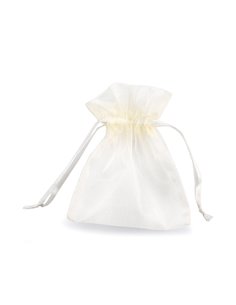 20 Sacchetti organza Milly 8,5x10cm avorio UL550DLL02VAV PNP CESTI REGALO E BOMBONIERE