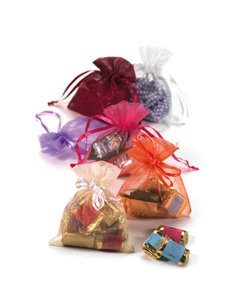 20 Sacchetti organza Milly 8,5x10cm avorio UL550DLL02VAV PNP CESTI REGALO E BOMBONIERE 2