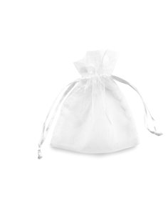20 Sacchetti organza Milly 12,5x17cm bianco UL550DLL03VBI