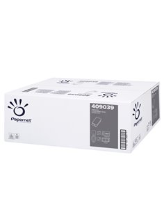 Pacco 266 asciugamani piegati a V goffrato onda Ecolabel Papernet 409039