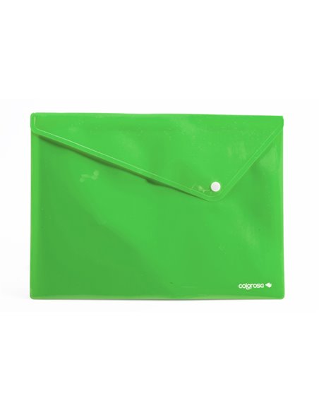 6 buste c/bottone in PPL Colorosa 33x24.5cm colori assortiti RiPlast 361908 Colorosa CARTELLINE IN PLASTICA CON BOTTONE