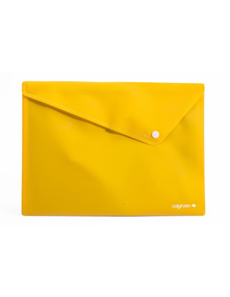 6 buste c/bottone in PPL Colorosa 33x24.5cm colori assortiti RiPlast 361908 Colorosa CARTELLINE IN PLASTICA CON BOTTONE