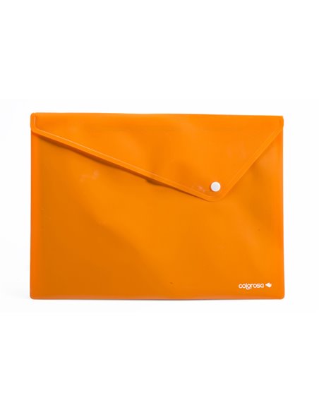 6 buste c/bottone in PPL Colorosa 33x24.5cm colori assortiti RiPlast 361908 Colorosa CARTELLINE IN PLASTICA CON BOTTONE