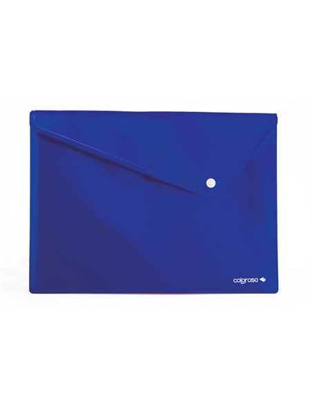 6 buste c/bottone in PPL Colorosa 33x24.5cm colori assortiti RiPlast 361908 Colorosa CARTELLINE IN PLASTICA CON BOTTONE