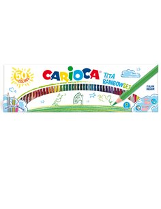 Scatola 50 pastelli Tita Rainbow colori assortiti Carioca 42990