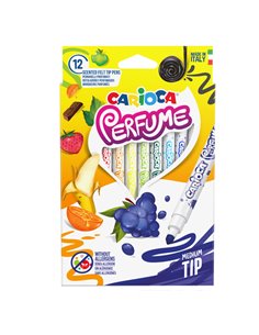 Astuccio 12 pennarelli Perfume punta media 4mm colori assortiti CARIOCA 42672 CARIOCA PENNARELLI