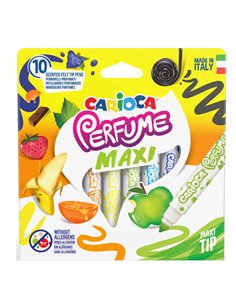 Astuccio 10 pennarelli Perfume punta maxi 7mm colori assortiti CARIOCA 42989 CARIOCA PENNARELLI