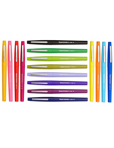 Astuccio 16 colori Tropical pennarello Flair Nylon Papermate 2061396
