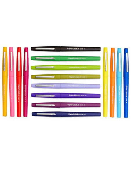 Astuccio 16 colori Tropical pennarello Flair Nylon Papermate 2061396
