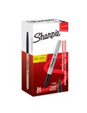 Value Pack 20+4 marcatore Sharpie nero permanente punta fine 2077128