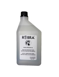 Olio per distruggidocumenti - flacone 1lt - Kobra 51.086 KOBRA ACCESSORI PER DISTRUGGIDOCUMENTI
