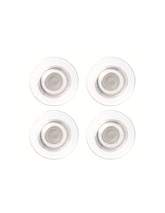 Blister 4 Magneti extra-forti trasparenti Ø32mm Nobo 1904116 NOBO MAGNETI E SPILLI CARTOGRAFICI