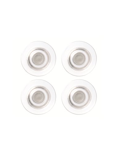 Blister 4 Magneti extra-forti trasparenti Ø32mm Nobo 1904116 NOBO MAGNETI E SPILLI CARTOGRAFICI
