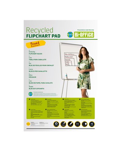 Blocchi per lavagna 65x98cm 50Fg Earth Bi-Office FL0325002 BI-OFFICE LAVAGNE PORTABLOCCO E BLOCCHI