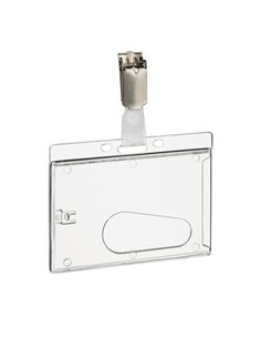 50 Portabadge rigido con clip 54X87mm 8950 Durable 8950-19 DURABLE PORTABADGE E ACCESSORI