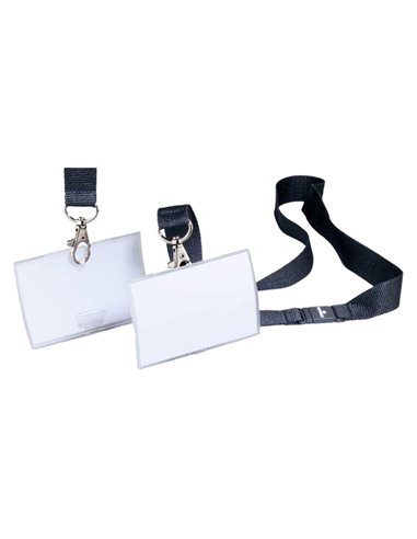 5 Portanome 60x90mm con cordoncino 8600 Durable 8600-01 DURABLE PORTABADGE E ACCESSORI