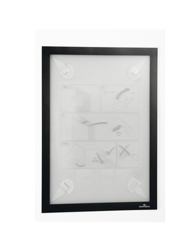 Cornice adesiva Duraframe® Wallpaper A4 21x29,7cm nero DURABLE 4843-01 DURABLE CORNICI DA PARETE E SUPPORTI