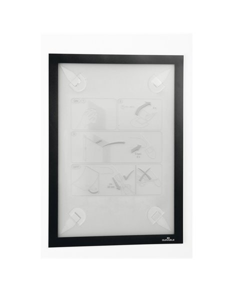 Cornice adesiva Duraframe® Wallpaper A4 21x29,7cm nero DURABLE 4843-01 DURABLE CORNICI DA PARETE E SUPPORTI