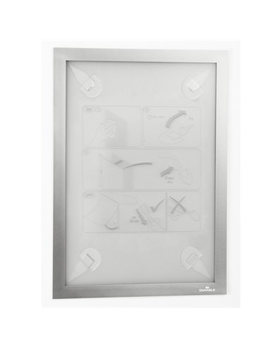 Cornice adesiva Duraframe® Wallpaper A4 21x29,7cm argento DURABLE 4843-23 DURABLE CORNICI DA PARETE E SUPPORTI