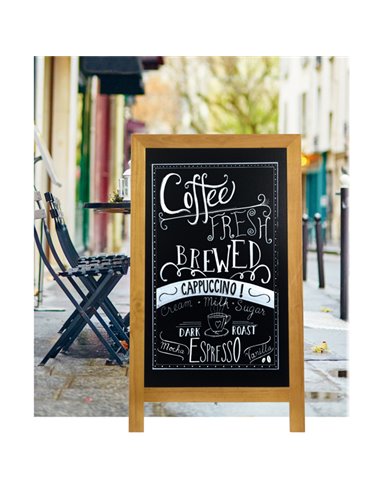 Lavagna Nera a cavalletto 54,5x85cm SANDWICH Securit SBD-BL-85