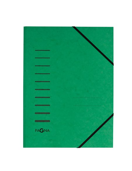 Cartellina verde con elastico in cartoncino A4 PAGNA 24001-03 PAGNA CARTELLE CON ELASTICO