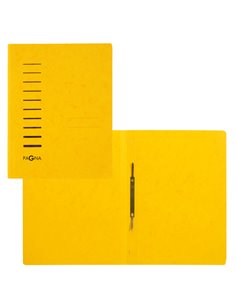 Cartellina gialla in cartone con pressino fermafogli A4 PAGNA P28001-05 PAGNA CARTELLINE A TRE LEMBI