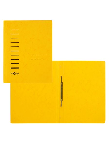 Cartellina gialla in cartone con pressino fermafogli A4 PAGNA P28001-05 PAGNA CARTELLINE A TRE LEMBI