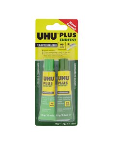 Colla bicomponente PLUS 90 min 30ml 2x15ml 7000068 UHU COLLE SPECIALI