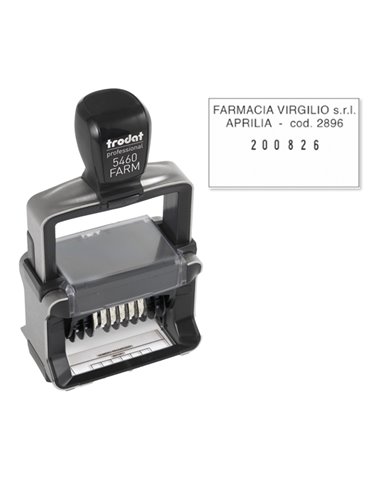 Datario Farmacia Professional 5460/Farm Trodat 139703 TRODAT DATARI-NUMERATORI-POLINOMI