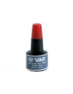 Inchiostro per cuscinetti a base alcool 30gr rosso Viva 358R-RED VIVA ACCESSORI PER PACCHI E BUSTE